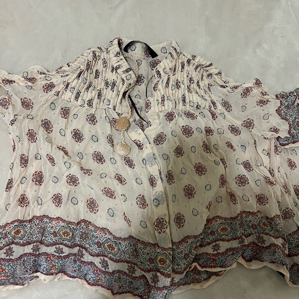 Zara chiffon summer shirt